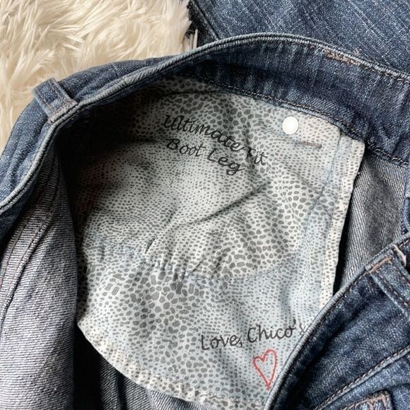 Chico’s Ultimate Fit Bootleg Jeans Bootcut 0Reg - Picture 6 of 7